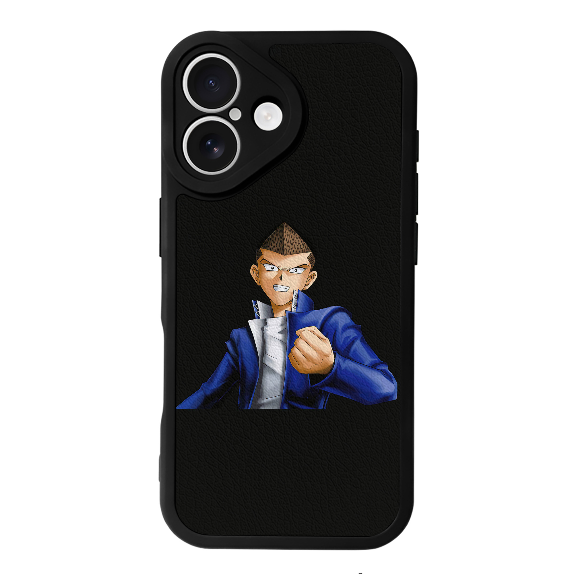 （画像用） 遊☆戯☆王 Yu-Gi-Oh! 【iPhone 16シリーズ対応】シリコンスマホケース（レザー調） 材質：シリコン